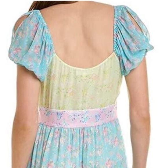 LoveShackFancy Angie Floral Printed Maxi Dress - Picture 3 of 11